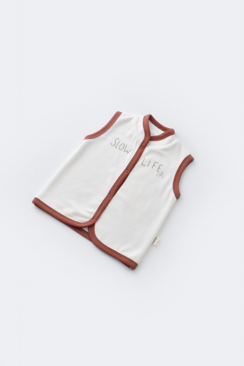 Set 3 piese Broscuta cu body, pantalonasi si vestuta din 80%bumbac organic si 20% poliester - , BabyCosy